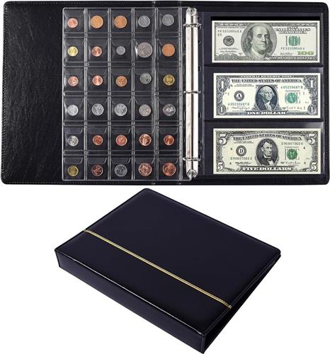 Lexium Biljetten verzamelmap - Geld verzamelmap - Biljetten album - Geld verzamelen - Biljetten houder