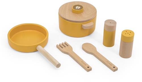 Trixie Houten Kookset - Mr. Lion - Speelgoed voor Kinderen - Keukengerei - Vanaf 2 jaar - Voor Jongens en Meisjes - FSC