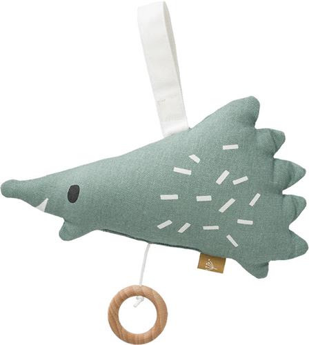 Fresk Muziekdoos - 19 x 11 cm - Muziekbox met Kalmerend Deuntje - Kraamcadeau - Baby Cadeau - Groen - Hedgehog