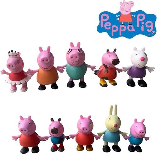Peppa Pig Figuren im TD, 7-sort.
