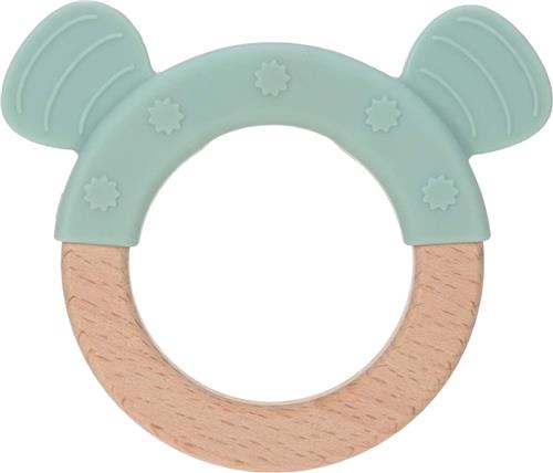 Lassig Little Chums Mint Dog Wood/Silicone Bijtring 1313007524