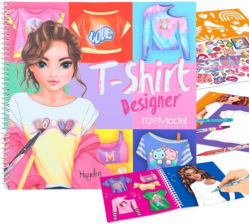 Depesche - TOPModel T-shirt Designer kleurboek