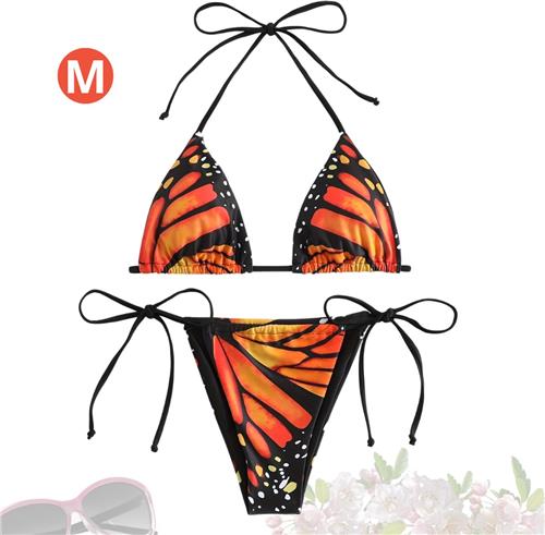 Livano Bikini Dames - Meisjes Bikini - Badpak - Push Up - Vrouwen Badkleding - Zwemmen - Sexy Set - Top & Broekje - Veelkleurig - Maat M