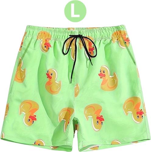 Nivard Zwembroek Heren - Zwem Broek Mannen - Badkleding - Zwemmen - Jongens - Swimming Shorts - Zomerbroek - Gras Groen - Maat L