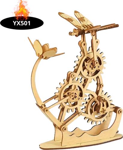 Bovista Bouwpakket Hout - Kinderen - Volwassenen - Bouwpakketten Volwassenen - Boot - Houten Puzzel - 3D - Libelle