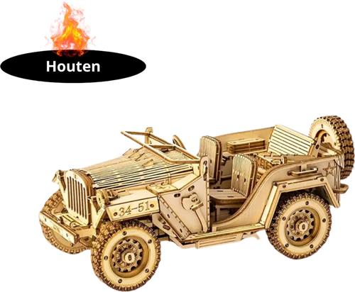 Bovista Bouwpakket Hout - Kinderen - Volwassenen - Bouwpakketten Volwassenen - Boot - Houten Puzzel - 3D - Auto