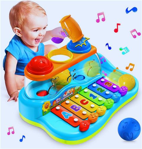 Muzikaal Speelplezier Met Ballen En Hamer  Educatief Baby Speelgoed Voor Jongens En Meisjes (6-12 Maanden)