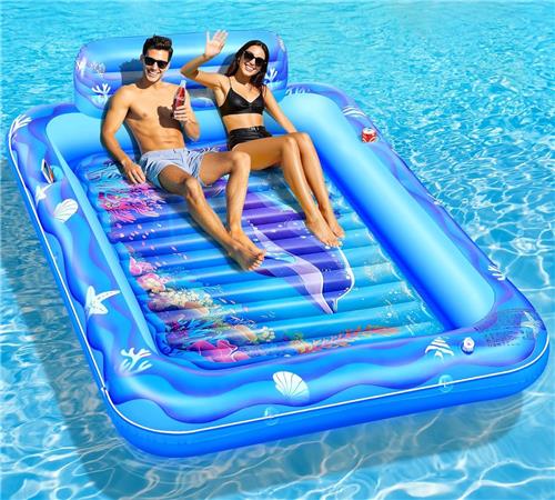 Lexium Tanning bed  Tanning pool  Opblaasbaar luchtbed  Zwembadmatras met rugleuning  Zwembad ligbed volwassenen  Drijvend luchtbed  Pool float  Opblaasbare tanning lounger  Luchtbed met bekerhouder 