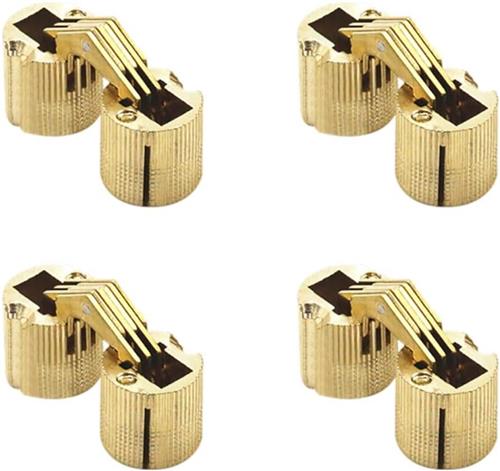 JGS Premium - 12mm Onzichtbare Scharnier Puur Koper voor Sieradendoos Cadeaudoos (4 stuks)