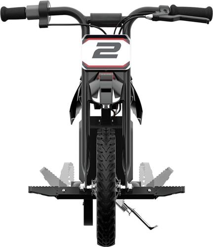 Kindermotor Elektrisch - Dirt Rocket Elektrische Motorfiets - 13km/h Snelheid, 40 Minuten Rijtijd, 100W Kracht, Berijdbaar met 12V 5Ah Batterij en 12" Luchtbanden - Stoere Zwart