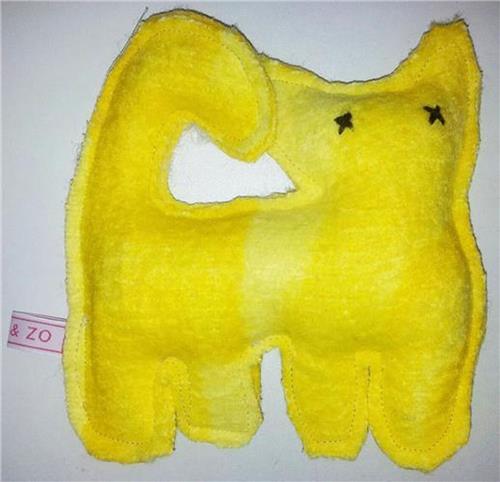 Toetie & Zo Handgemaakte Knuffel - Poes - Kat - Geel - Speelgoed - Baby - Kind