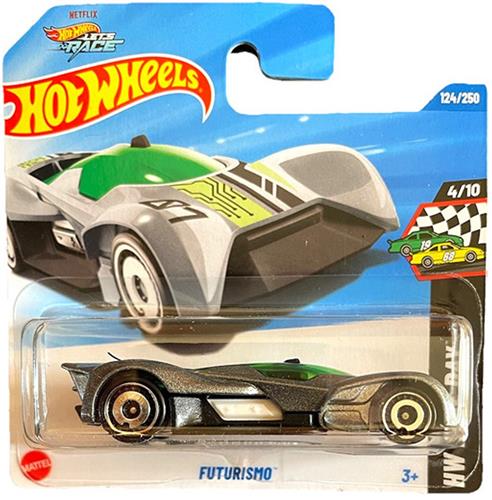 HOT WHEELS FUTURISMO 124/250 GREEN/ SILBER 1:64 HW RACE DAY 4/10