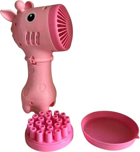 Livano Bellenblaas Pistool - Bellenblazer - Bellenblaas Speelgoed - Bubble Blaster - Bellenblaasmachine - Speelgoed - Giraffe - Roze