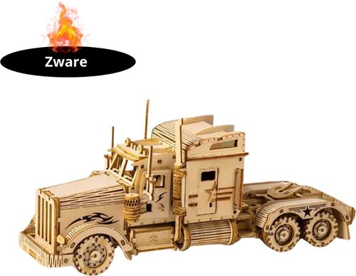 Livano Bouwpakket Hout - Kinderen - Volwassenen - Bouwpakketten Volwassenen - Boot - Houten Puzzel - 3D - Zware Vrachtwagen