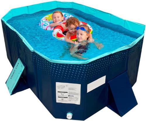 Opvouwbaar Zwembad - Kinderen En Huisdieren - 130x90x45cm - 348L - Draagbaar - Badspeelgoed - Voor Binnen En Buiten - Stevig En Afneembaar