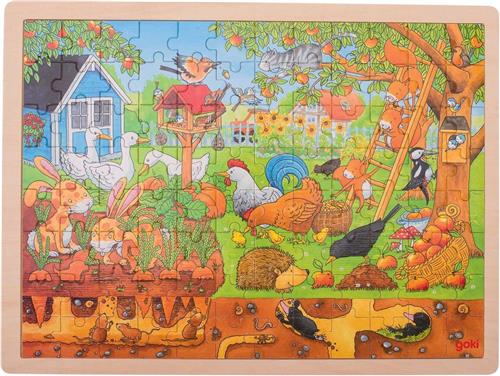 Goki Houten Legpuzzel - Leven in de Tuin