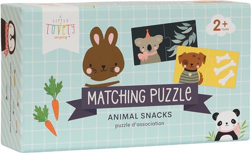 A Little Lovely Company - Combi puzzel: Dierensnacks - puzzel - kleuter