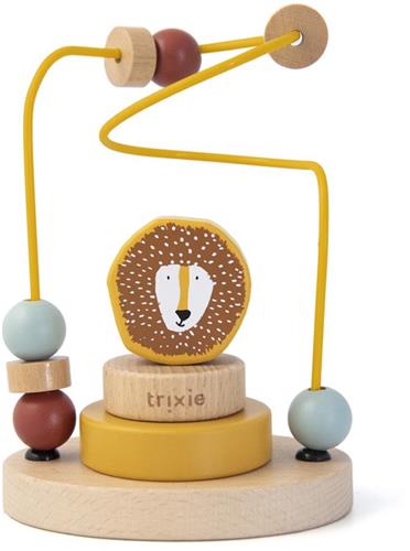 Trixie Houten Kralenframe - Mr. Lion - Houten Bead Maze - Educatief speelgoed - Voor Jongens & Meisjes - Leeuw