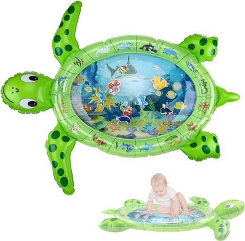 Bovista Waterspeelmat - Watermat - Baby - Speelmat - Binnen - Buiten - Kraamcadeau - Opblaasbaar - Groen