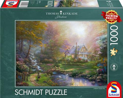 999 Games - Schmidt puzzel -Thomas Kinkade studio's - A mother's perfect day - 1000 stukjes
