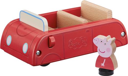 Peppa Pig Speelgoedauto Junior 15,3 X 9,7 Cm Hout Rood 2-delig