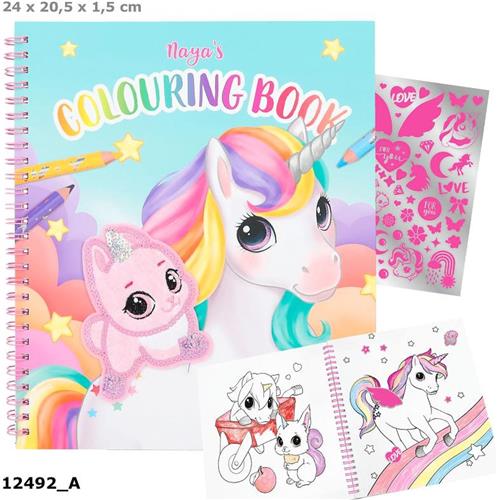 Depesche - Ylvi kleurboek met eenhoorn pailletten