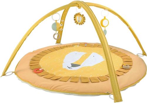 Trixie Speelmat/ Activiteitenboog Mr. Lion - Speelboog voor Baby - Zachte Activiteitenboog - Speeltapijt Leeuw - Geel