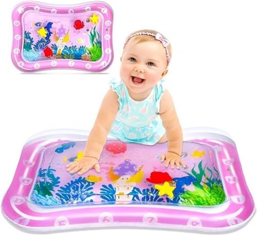 Bovista Waterspeelmat - Watermat - Baby - Speelmat - Binnen - Buiten - Kraamcadeau - Opblaasbaar - Roze