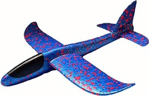 Nivard Zweefvliegtuig - Foam - Werpvliegtuig - Speelgoed - Schuim Vliegtuig - Buitenspeelgoed - Jongens - Meisjes - Blauw