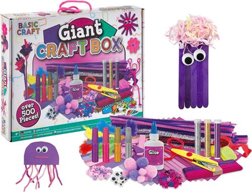 Lexium Knutselkoffer - Knutselset - Knutseldoos - Knutselbox - Creatief Speelgoed voor Kinderen - Knutselen Meisjes - Knutselen Jongens