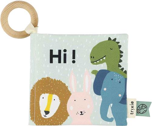 Trixie Knisperboekje  4 Dieren  Zacht Babyboekje met Knispergeluid  Sensorisch Speelgoed  Vanaf 6 Maanden