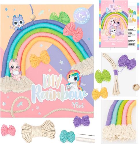 Depesche - Ylvi DIY regenboog - macrame set