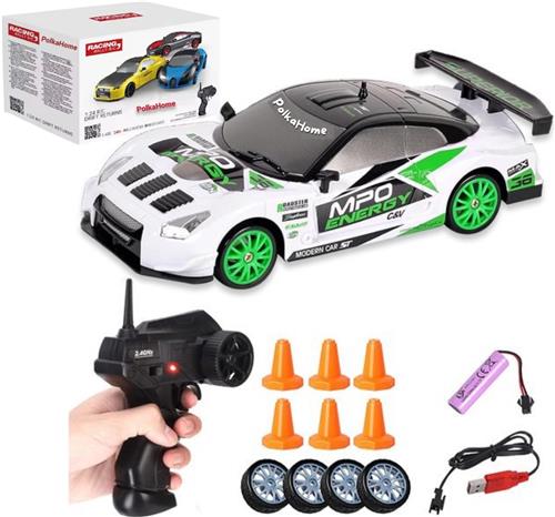 PolkaHome RC drift car - RC drift auto - RC car - RC auto drift - Drift auto afstandsbestuurbaar, bestuurbare auto