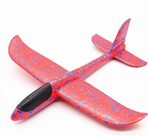 Bovista Zweefvliegtuig - Foam - Werpvliegtuig - Speelgoed - Schuim Vliegtuig - Buitenspeelgoed - Jongens - Meisjes - Rood