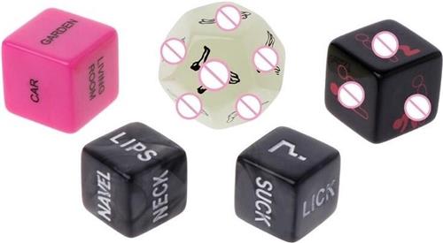 *** Dobbelspel Erotisch Partner - Sex Speeltje - 5 Dobbelstenen - Volwassen - Liefde - Sexy Houding - Liefhebbers - Cadeau - van Heble® ***