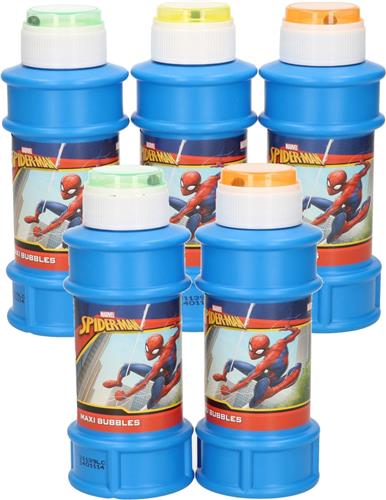 10x Spiderman bellenblaas flesjes met spelletje 175 ml voor kinderen - Uitdeelspeelgoed - Grabbelton speelgoed