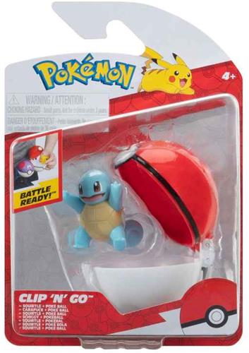 Pokémon - Clip 'N' Go Squirtle with Poke Ball