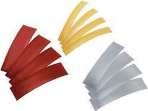 TRU COMPONENTS 1570851 Accukrimpkous zonder lijm Rood, Transparant, Geel Krimpverhouding: 2:1 30 onderdelen