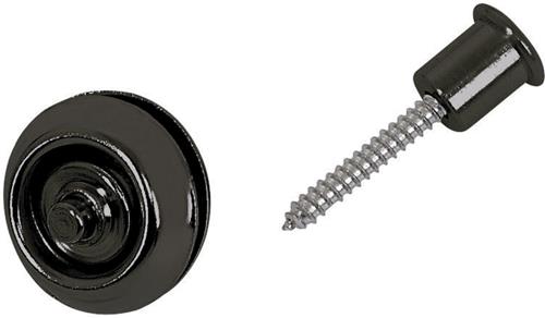 Dunlop Straplok zwart Flush Mount  - Accessoire voor gitaren