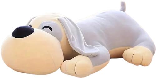Nivard Knuffel - Knuffelbeer - Knuffeldoekje - Groot - Meme - Baby - Hond - Stuffed Animal - Plushie - Plush - Dier - Grijs - 50cm