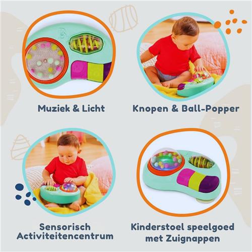 Interactief Babyspeelgoed Voor Kinderstoelen  Educatief Licht- En Geluidenspeelgoed Voor Motorische Ontwikkeling (Vanaf 6 Maanden)