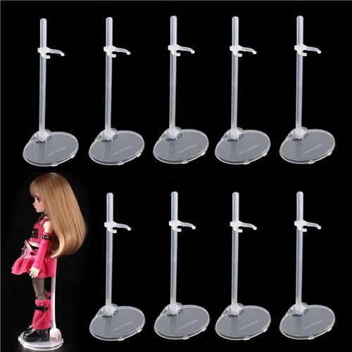 Inovra - Verstelbare Poppenstandaard voor Poppen van 27-33 cm - Set van 10 Stuks - Accessoires voor Barbie