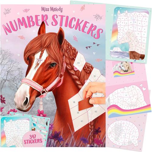 Depesche - Miss Melody nummer stickers - stickerboek