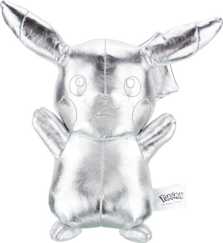 Pokémon Pluche knuffel 25th Anniversary Silver Version Pikachu 30 cm Zilverkleurig