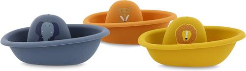 Trixie Stapelbare Badbootjes  3 stuks  Siliconen Badspeelgoed  Drijvend Speelgoed voor Peuters  Vanaf 6 Maanden