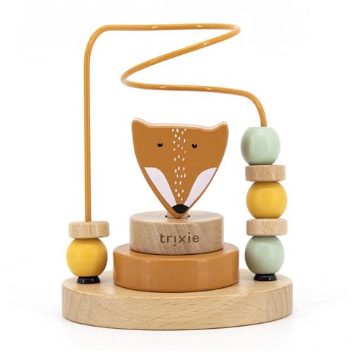 Trixie Houten Kralenframe - Mr. Fox - Houten Bead Maze - Educatief speelgoed - Voor Jongens & Meisjes - Vos