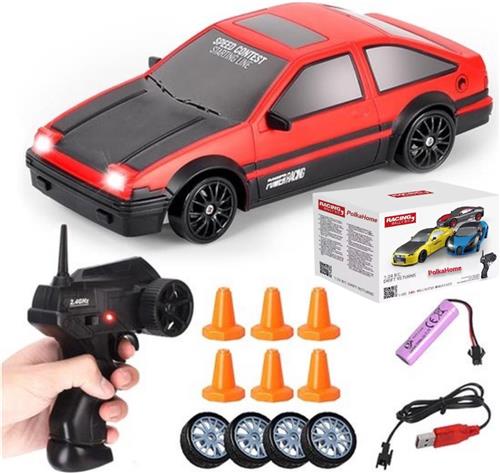 PolkaHome RC drift car - RC drift auto - RC car - RC auto drift - Drift auto afstandsbestuurbaar, bestuurbare auto