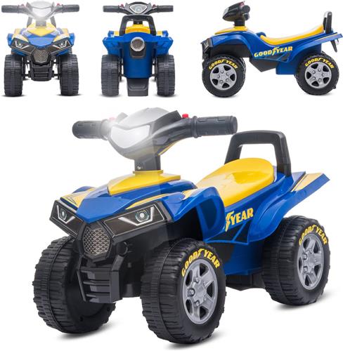 Kinderauto loopauto quad botsauto vanaf 1 jaar baby quad, voertuig schuifauto baby auto (Blauw)