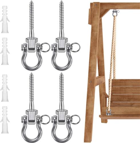 Inovra ® Stevige Roterende Plafondhaken voor Schommels en Hangmatten, Binnen en Buiten Gebruik