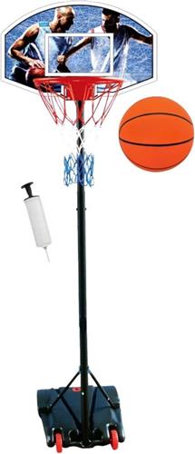 Lexium Basketbalpaal verstelbaar - Basketbalring - Basketbalpaal voor buiten - Basketbalpaal voor kinderen - Basketbal paal verstelbaar
